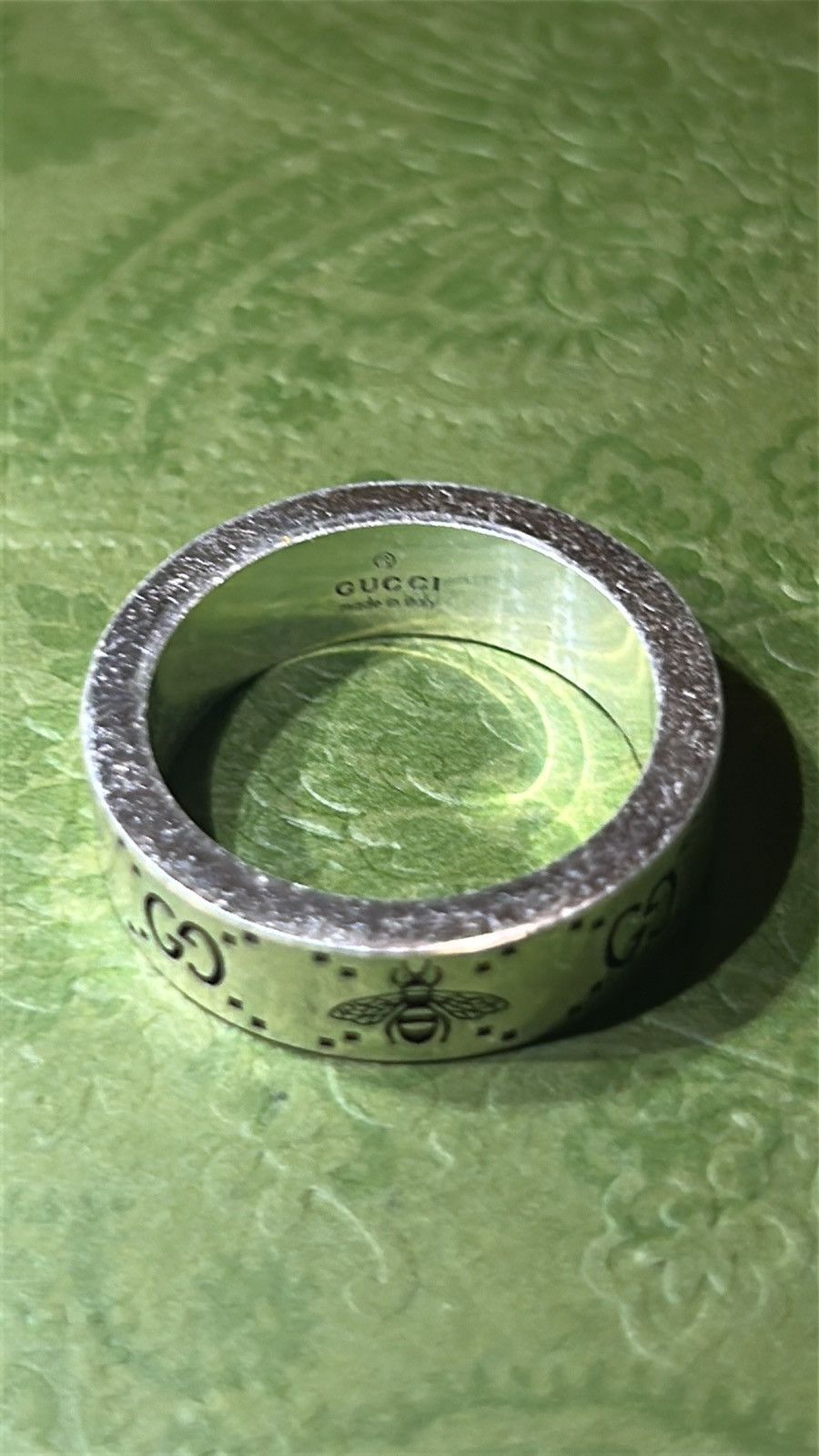 Gucci Gucci Signature 6MM Silver 925 Semi Shiny Ring Size ONE SIZE - 5 Thumbnail
