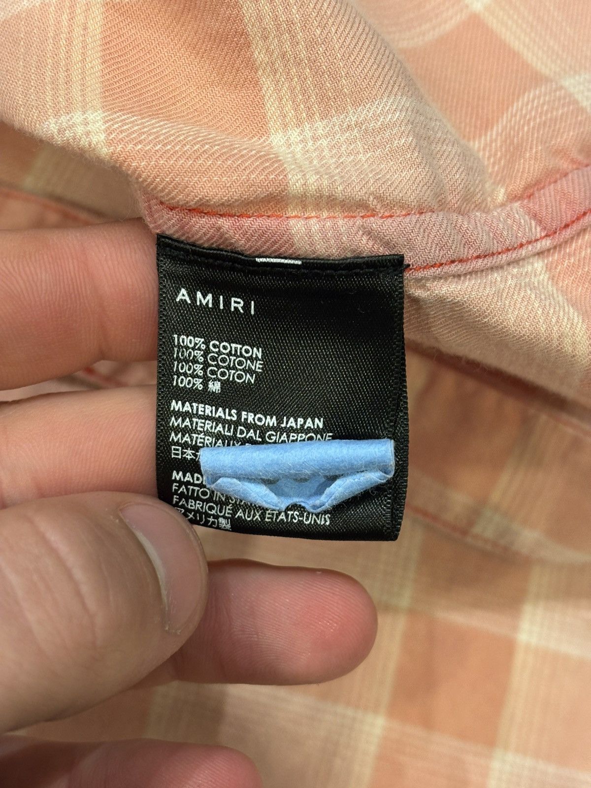 Amiri Amiri Bleached Gradient Flannel Shirt Size US L / EU 52-54 / 3 - 4 Thumbnail