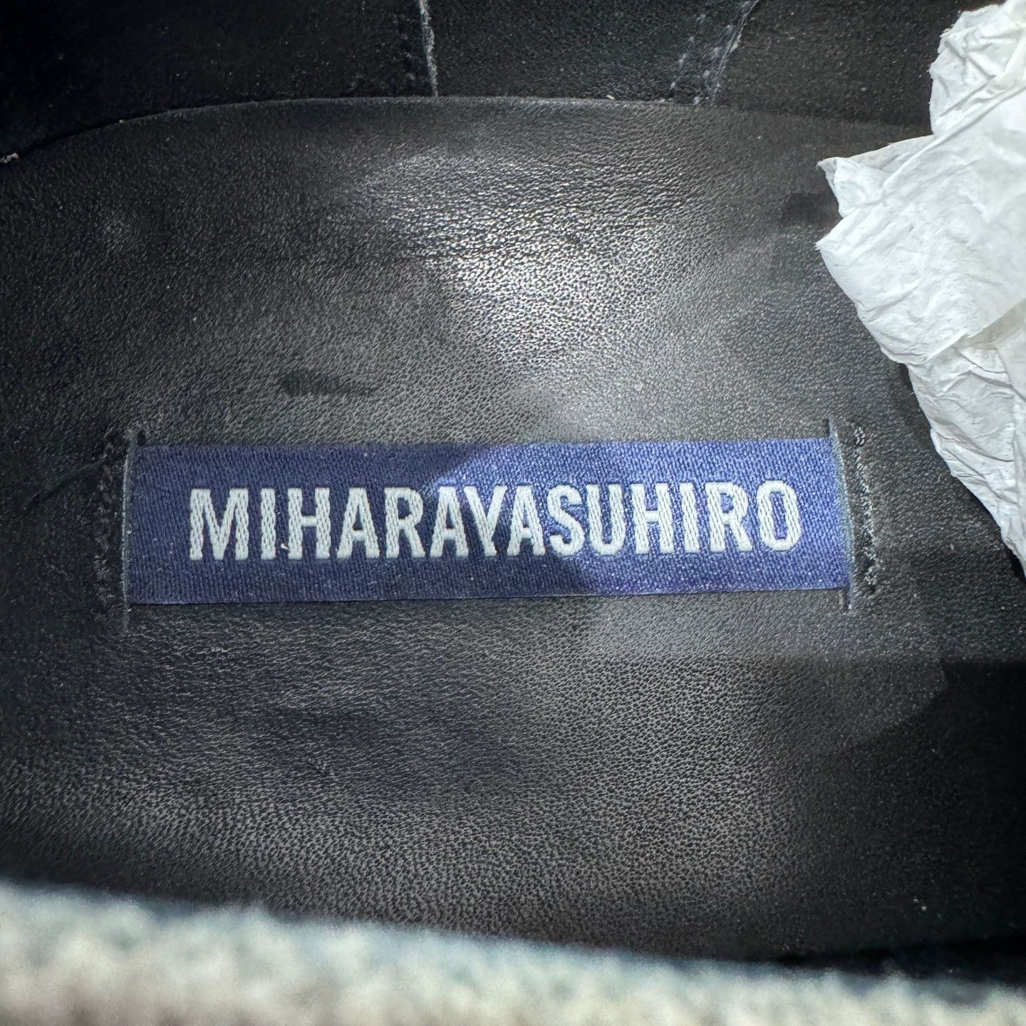 Maison MIHARA YASUHIRO MIHARA YASUHIRO printed leather canvas sneaker 42 Size US 9 / EU 42 - 5 Thumbnail