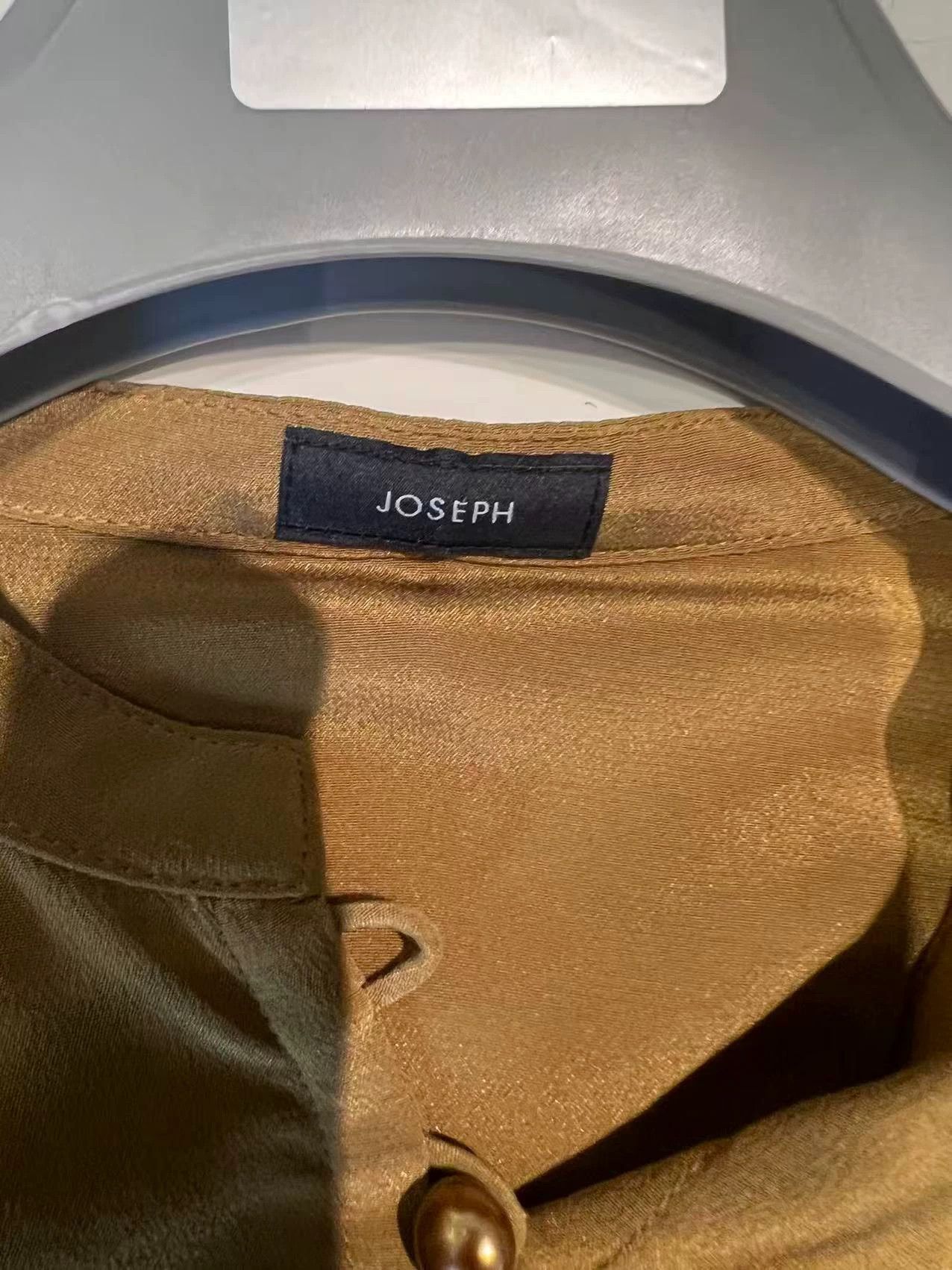 Joseph Joseph Runway Heavy Silk Copper Green Relaxed Shirt 36 New Size XS / US 0-2 / IT 36-38 - 5 Thumbnail