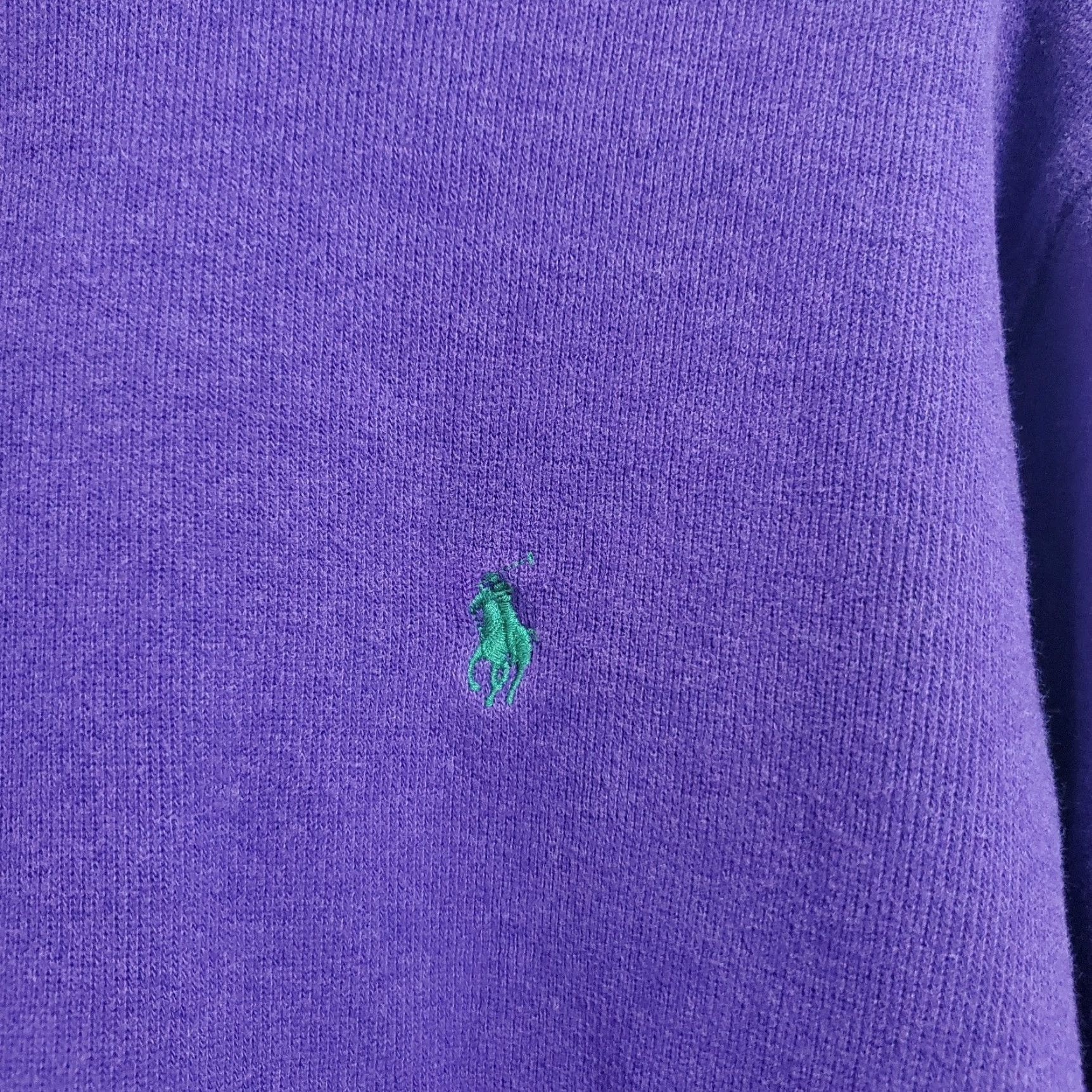 Polo Ralph Lauren Polo Ralph Lauren Sweater Men L Purple Quarter Zip Teal Pony Pullover Preppy Size US L / EU 52-54 / 3 - 5 Thumbnail