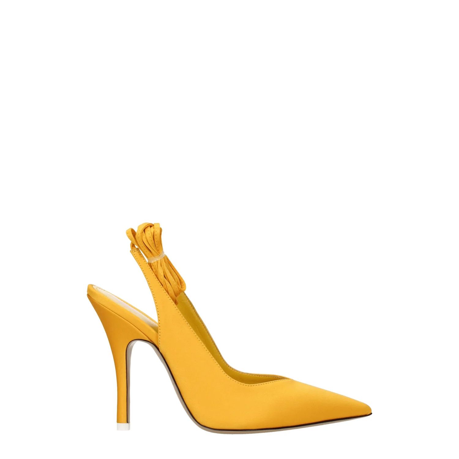 The Attico ob1o1e1224 Satin Sandals in Yellow Size US 9 / IT 39 - 1 Thumbnail