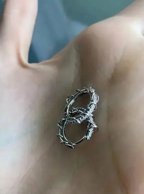 Other CZ Zircon Circle Hoop Earring Size ONE SIZE - 3 Thumbnail