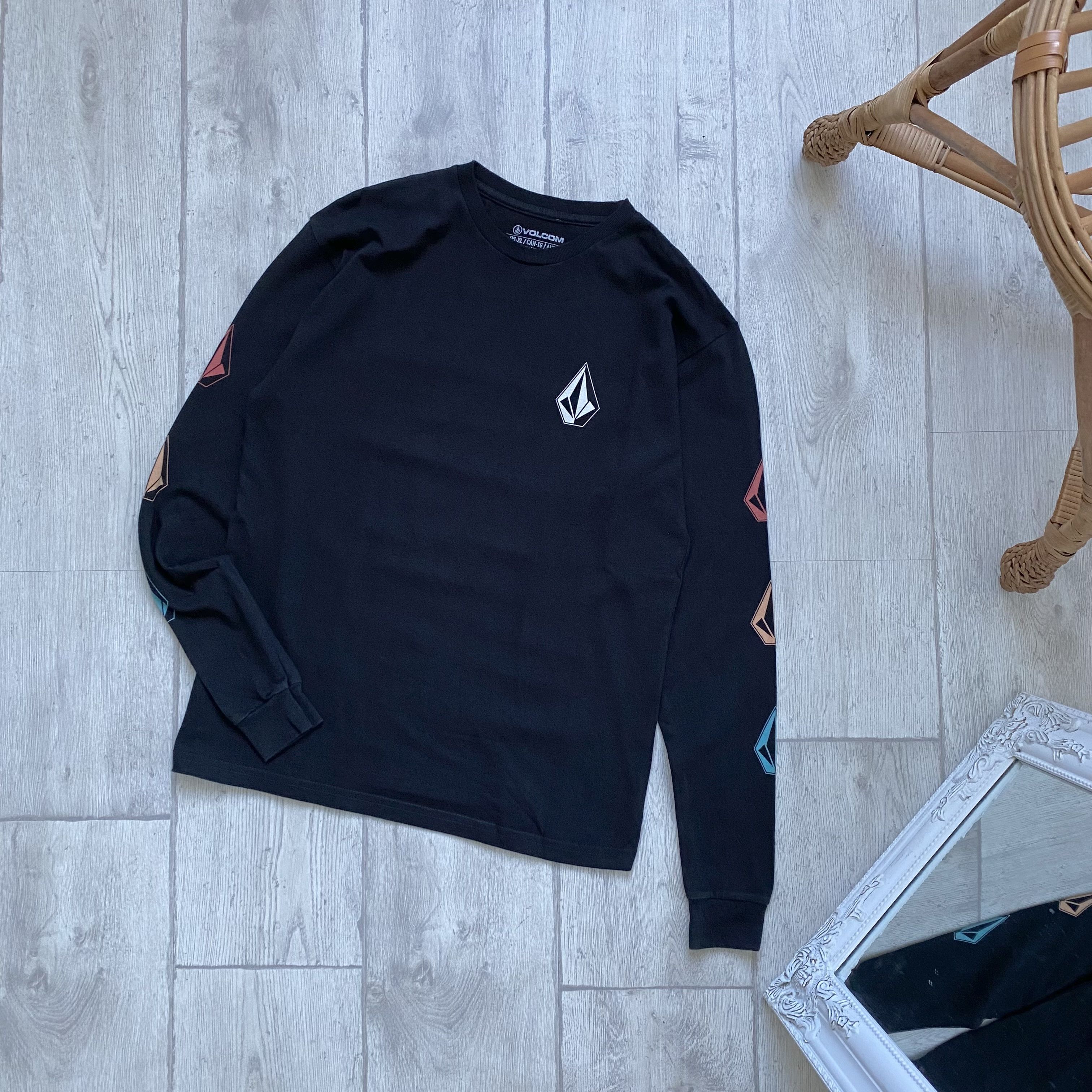 Quiksilver 💎Volkom Y2K Long Sleeve Stone Skate tee rip curl Oneill Size US S / EU 44-46 / 1 - 1 Thumbnail