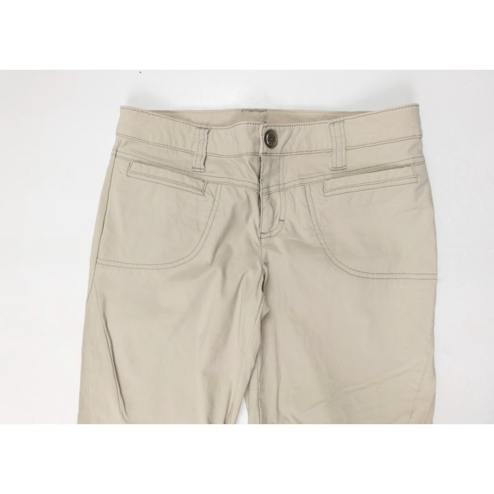 Athleta Athleta Pants Women's 4 Beige Stretch Chino Casual 30" Inseam Regular Outdoor Size 27" / US 4 / IT 40 - 2 Thumbnail
