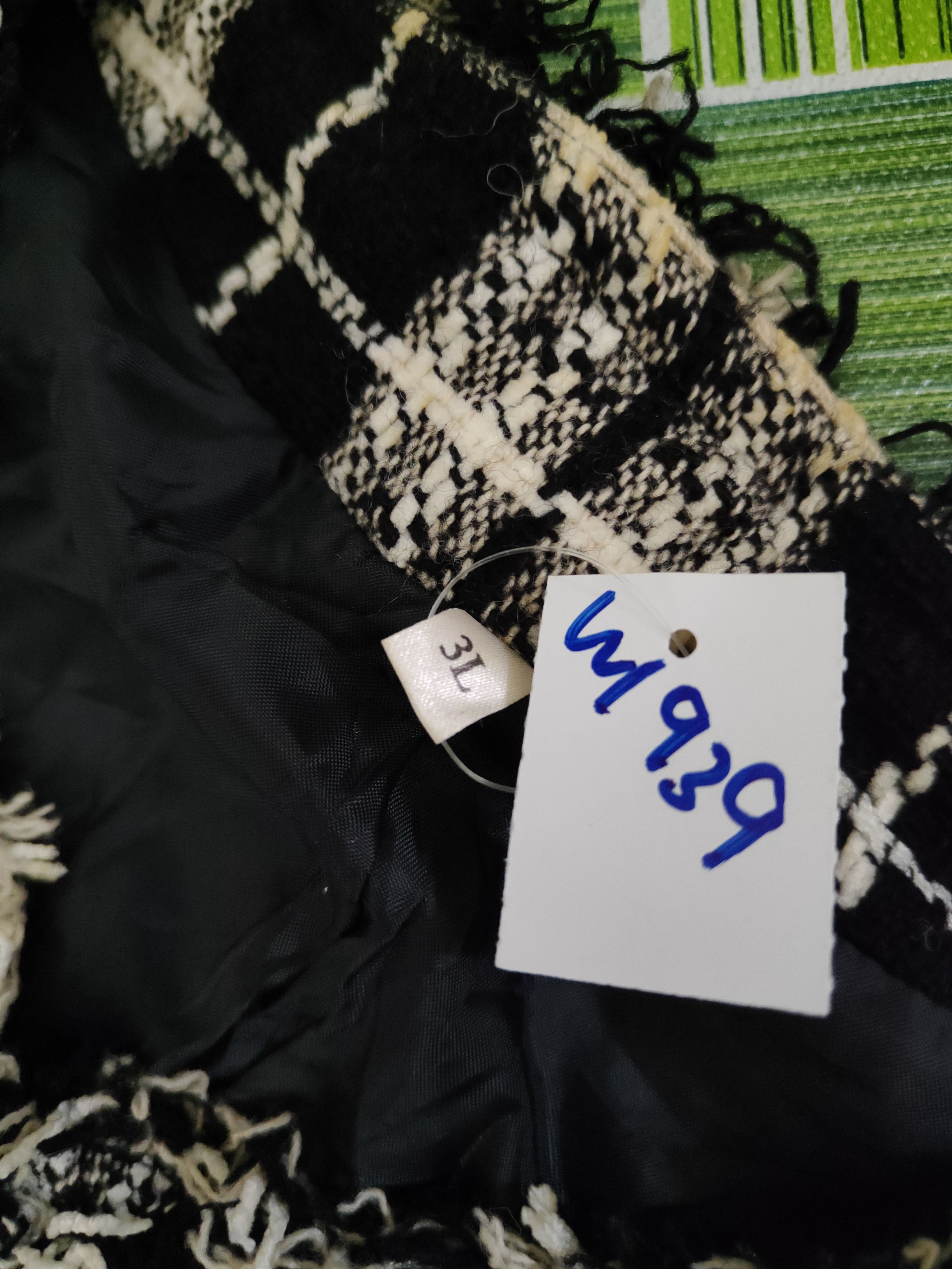 Homespun Knitwear × Japanese Brand × Vintage Japanese Brand Black Ivory Knitwear cardigan jacket #W1939 Size L / US 10 / IT 46 - 12 Thumbnail