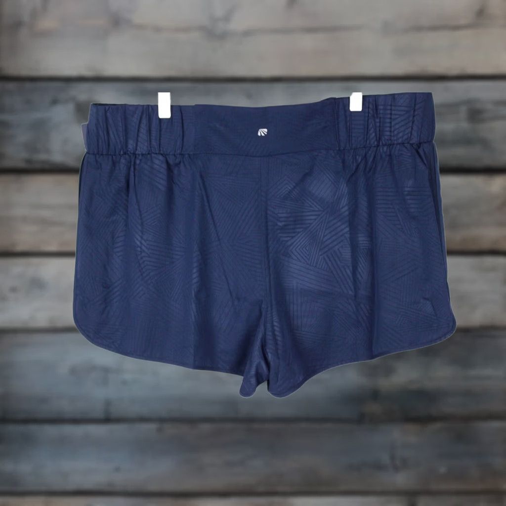 Vintage Marika Women's Kylie Shorts 3 inch XXL Naval Academy Diamond Crossing Blue Size 40" / US 18 - 1 Thumbnail