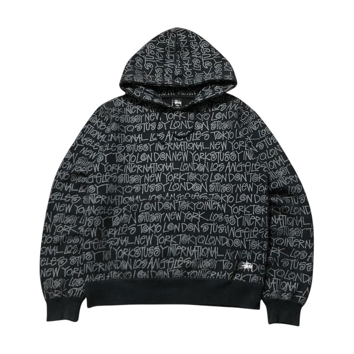 Stussy Stussy all over print zip hoodie | Grailed