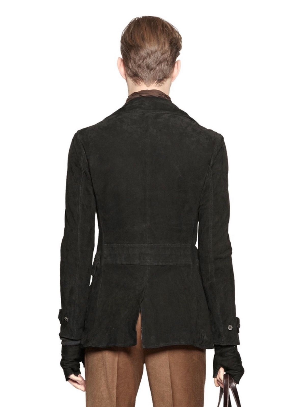 John Varvatos Suede Colonial Jacket. 48 Size US M / EU 48-50 / 2 - 6 Thumbnail