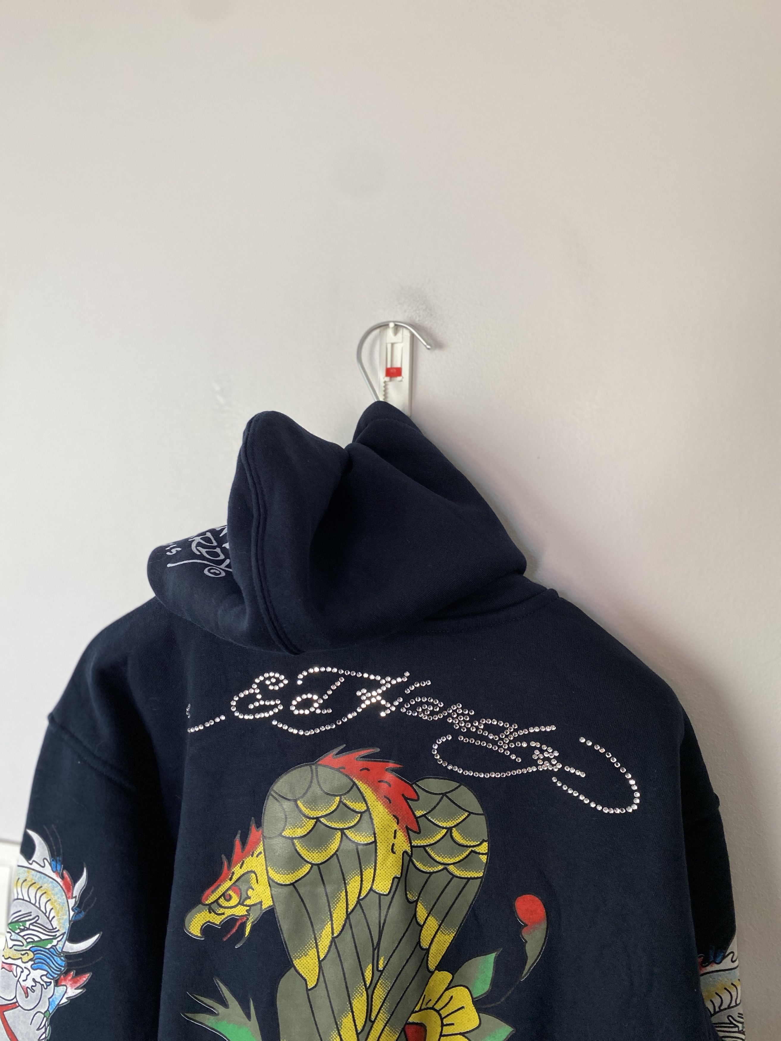 Other Ed Hardy printed zip-up hoodie y2k 00s alternative Size XS / US 0-2 / IT 36-38 - 5 Thumbnail