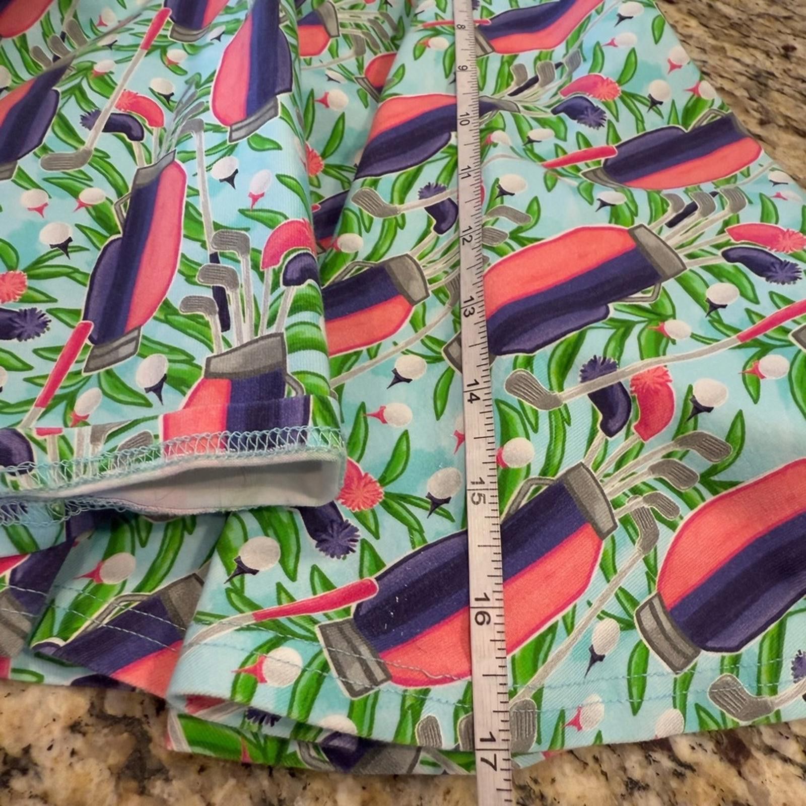 Other Sweet Petunia Clothing golf club print mini skirt SZ SM Size 28" / US 6 / IT 42 - 8 Thumbnail
