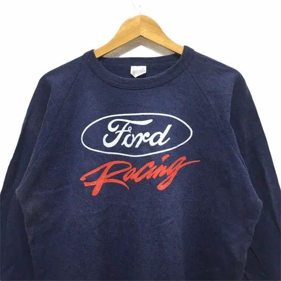 Ford Vtg FORD RACING TEAM Grand Prix Sweatshirt Motorsport F1 Size US XL / EU 56 / 4 - 6 Thumbnail
