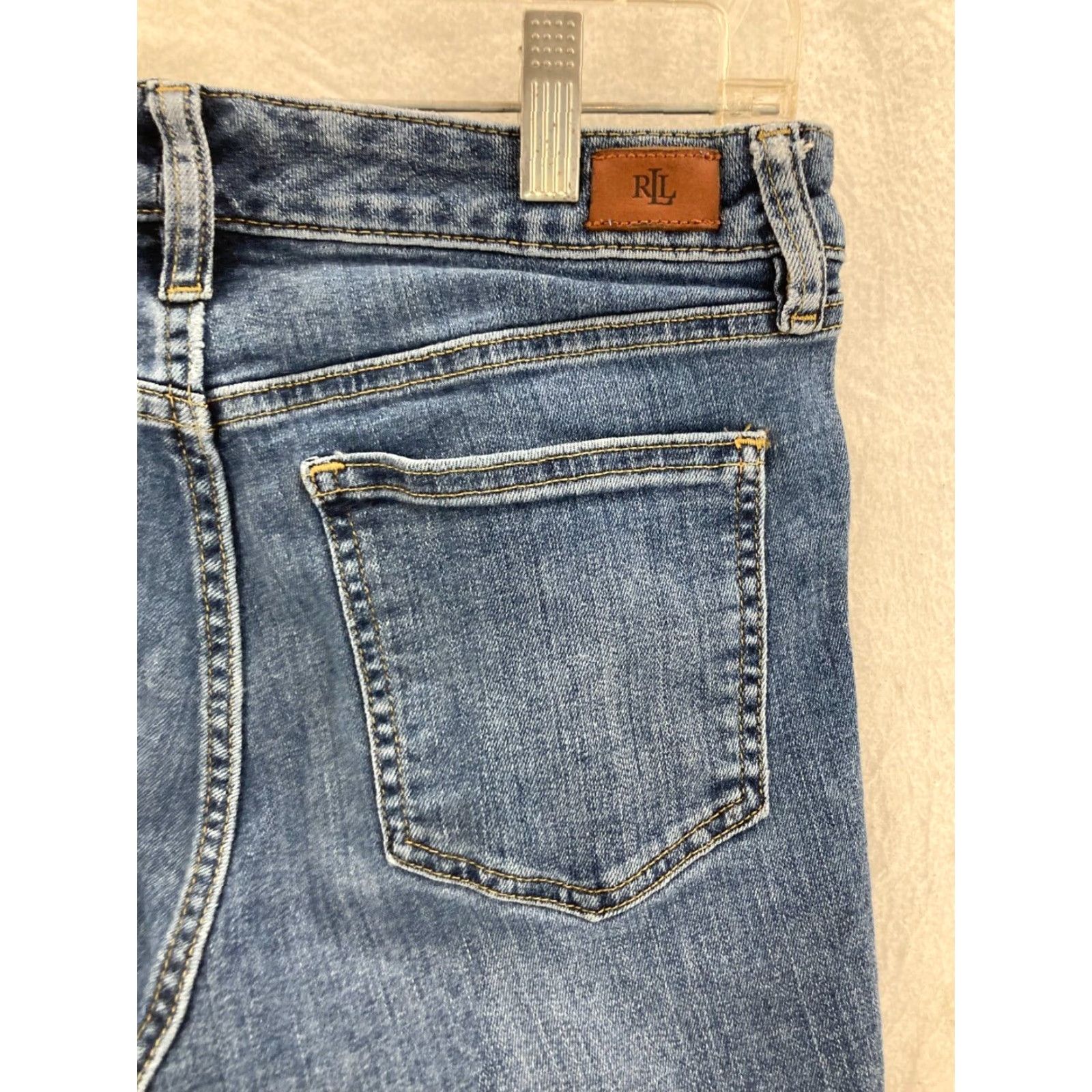 Ralph Lauren Lauren Ralph Lauren Jeans Womens 4 Classic Crop Straight Blue Dark Blue Denim Size 27" / US 4 / IT 40 - 7 Thumbnail