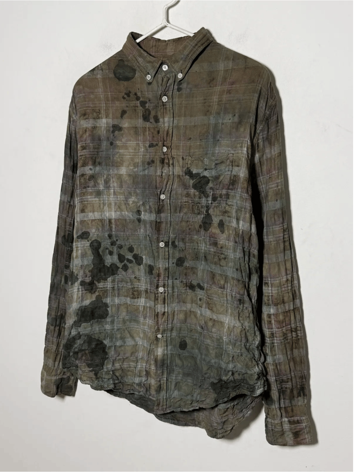 Acne Studios acne vintage mud moss flannel shirt Size US M / EU 48-50 / 2 - 2 Thumbnail