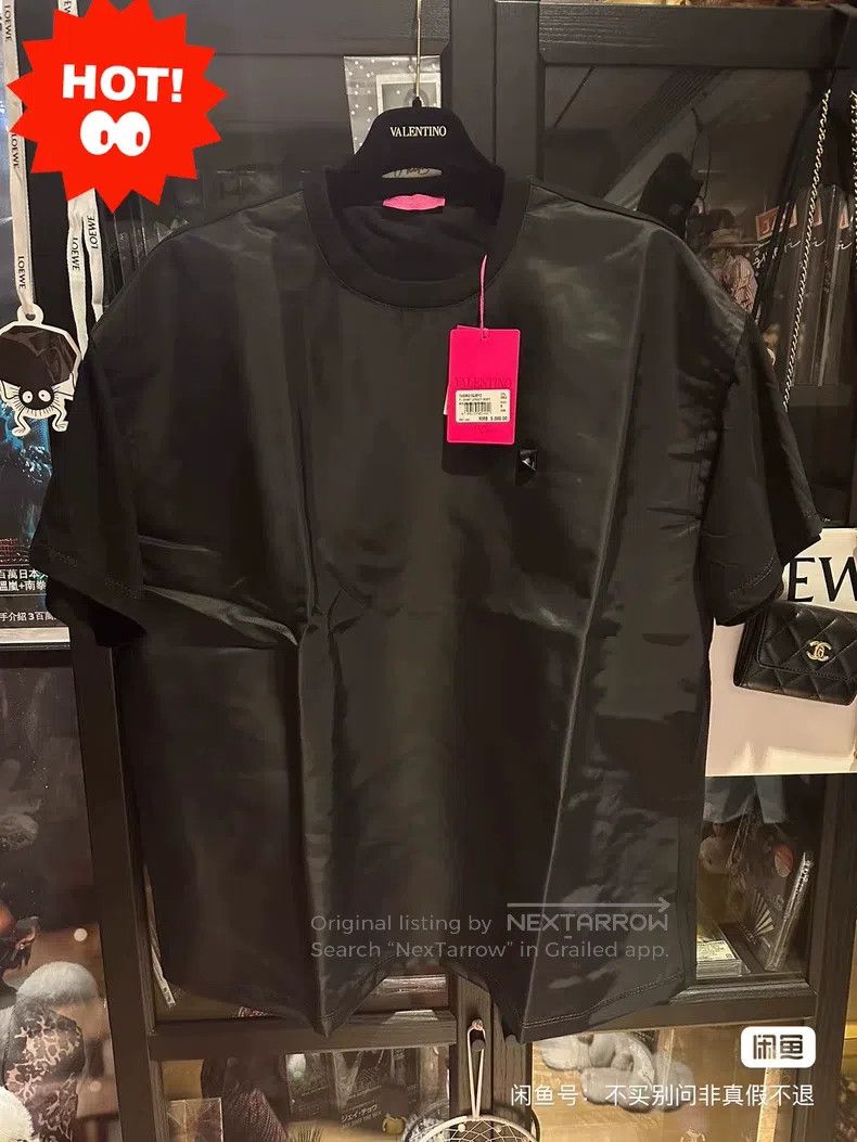 Other Valentino Black nylon studded T-shirt Size US S / EU 44-46 / 1 - 1 Thumbnail