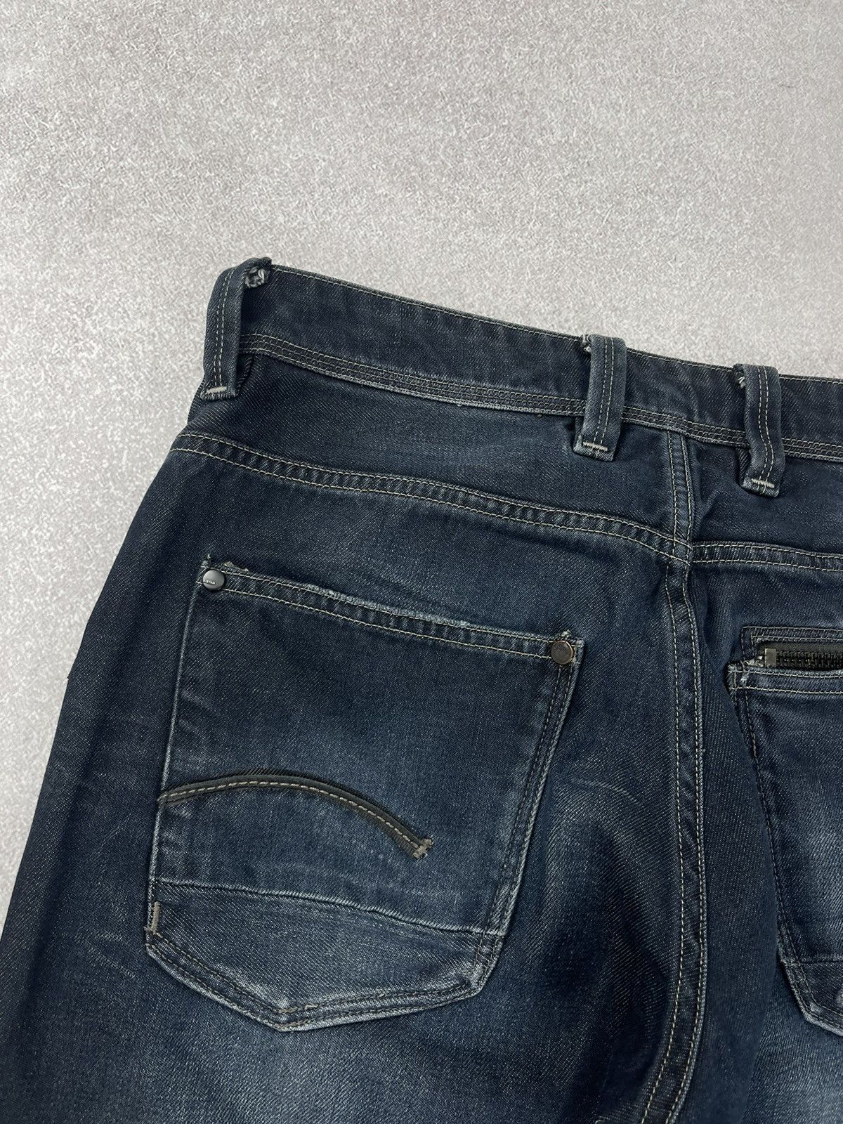 G-Star × Vintage Vintage G-Star Raw Attacc Low Straight Denim Jeans Size US 30 / EU 46 - 11 Thumbnail