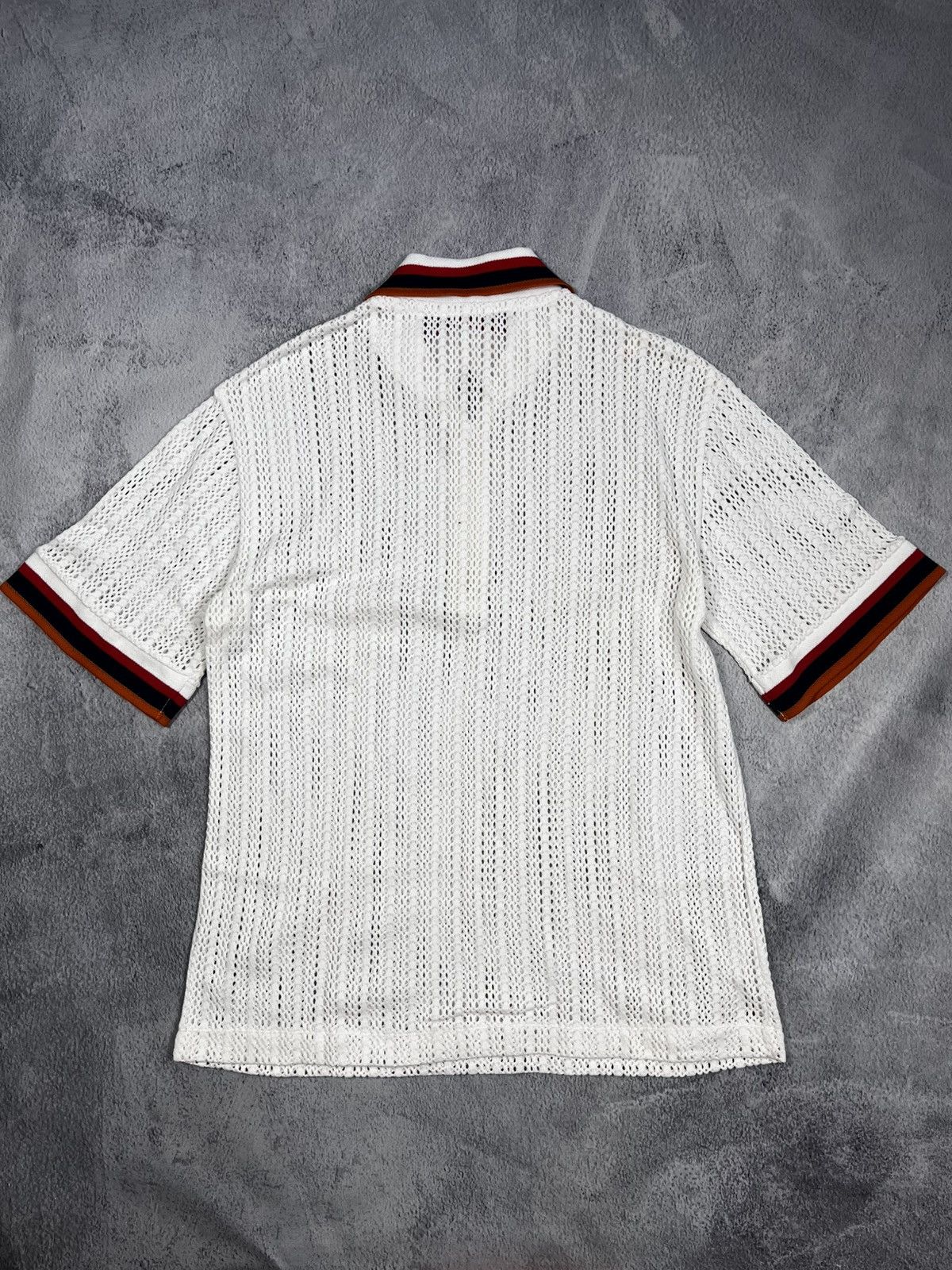 Vintage Vintage 90s Mesh golf tee polo old money style size M Size US M / EU 48-50 / 2 - 8 Thumbnail