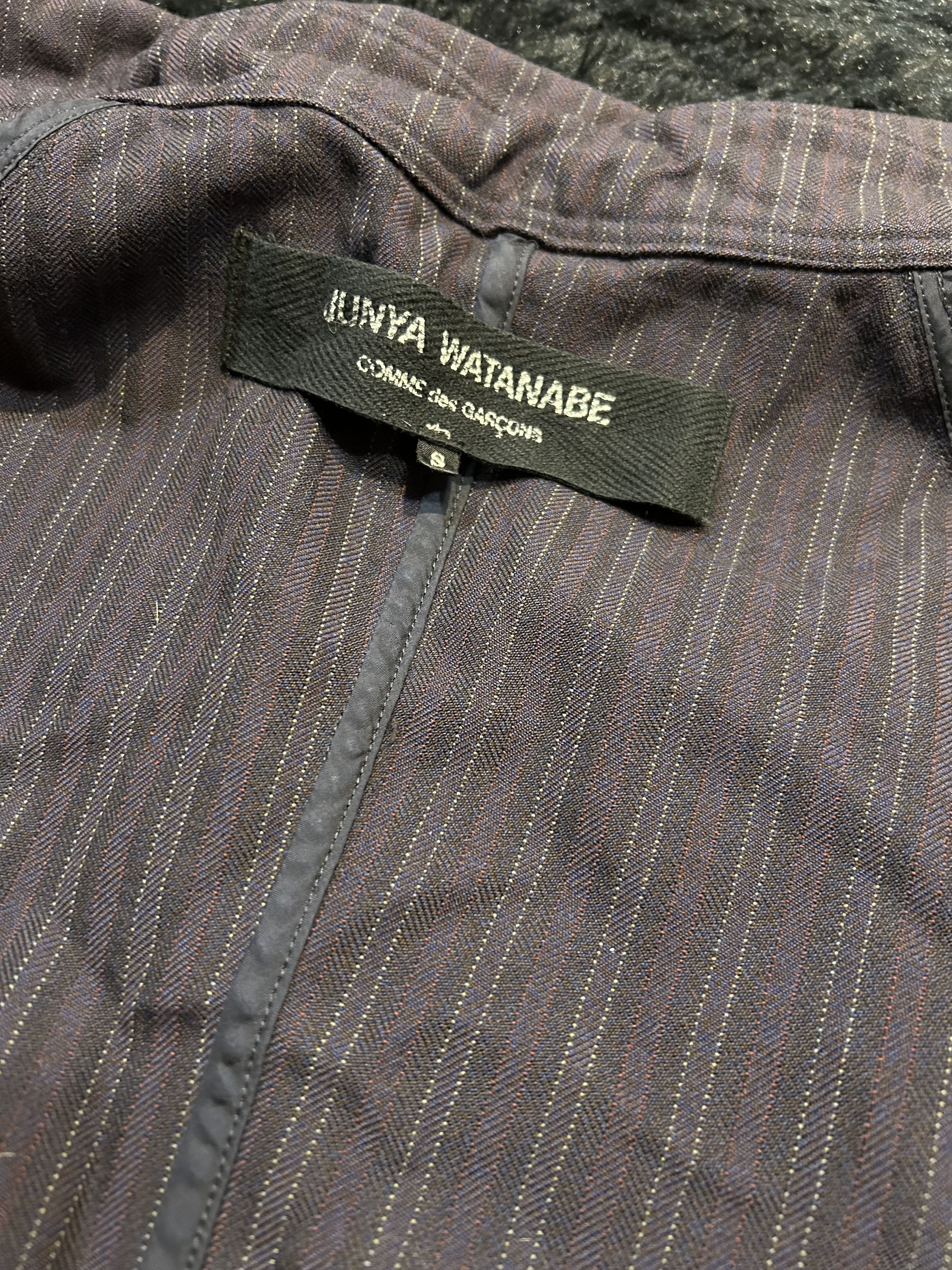 Comme des Garcons × Junya Watanabe Aw/05 Pinstripe Bondage Peacoat Size US S / EU 44-46 / 1 - 7 Thumbnail
