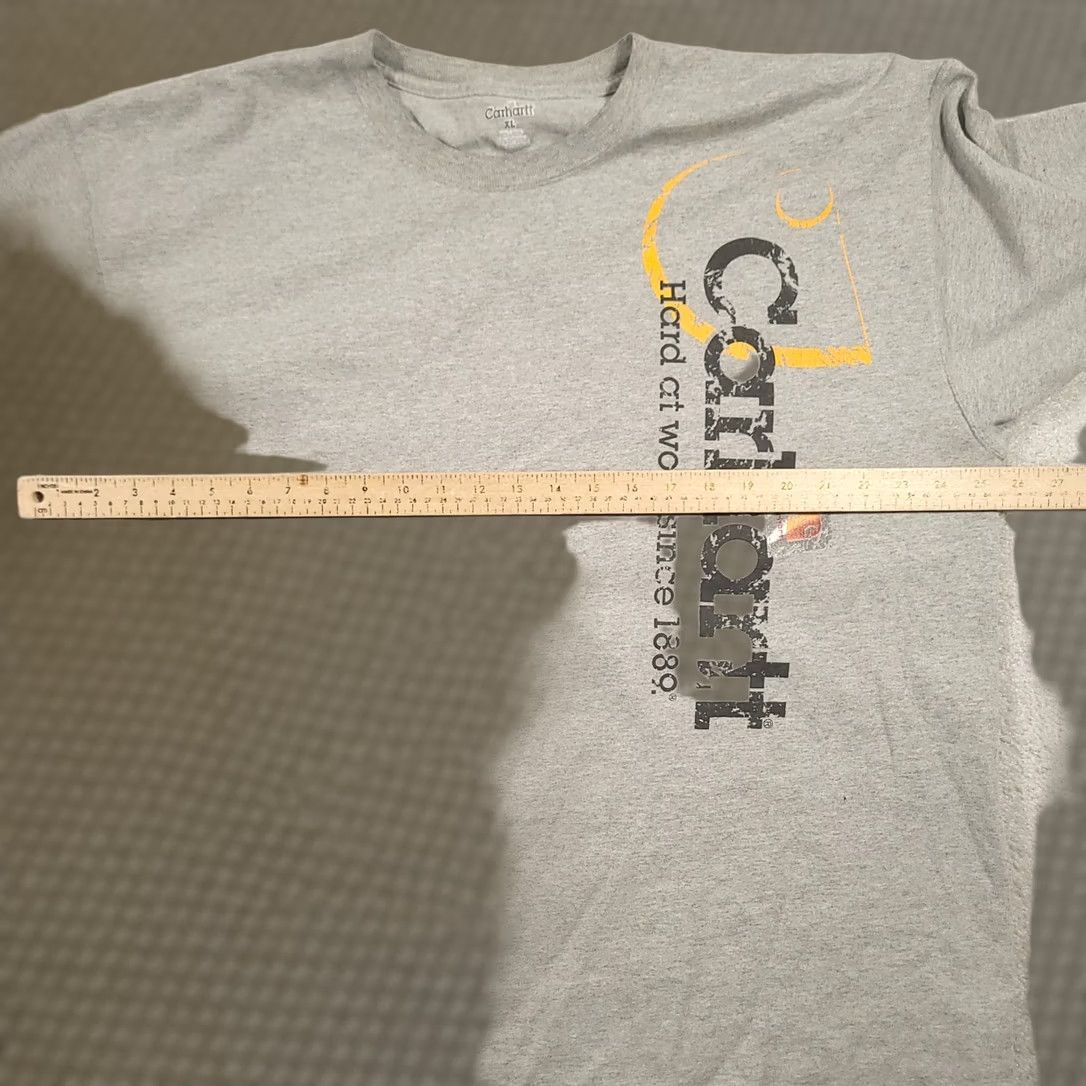 Carhartt VINTAGE Carhartt Shirt Mens XL Crewneck Long Sleeve Graphic Workwear Distressed Size US XL / EU 56 / 4 - 1 Thumbnail