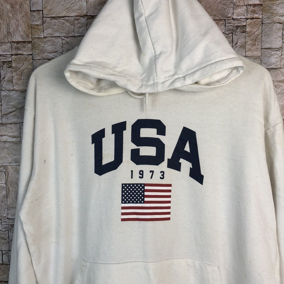 Japanese Brand Browny USA White Hoddie #A380 Size US M / EU 48-50 / 2 - 5 Thumbnail