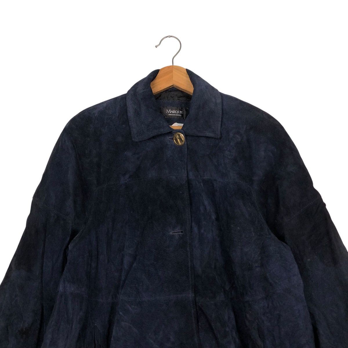Designer × Japanese Brand 📌Vintage Long Jacket Marquis Made in Canada Genuine Leather Size US M / EU 48-50 / 2 - 4 Thumbnail