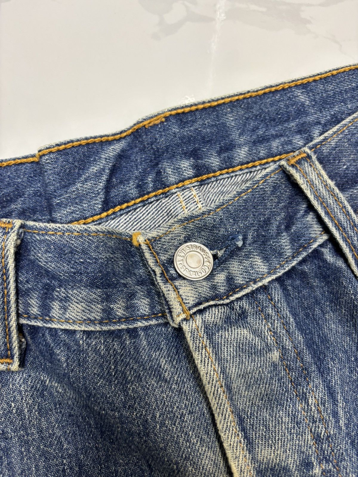 Kapital Vintage Levis 501xx Destroyed Denim Jean Made in USA 🇺🇸 Size US 34 / EU 50 - 10 Thumbnail