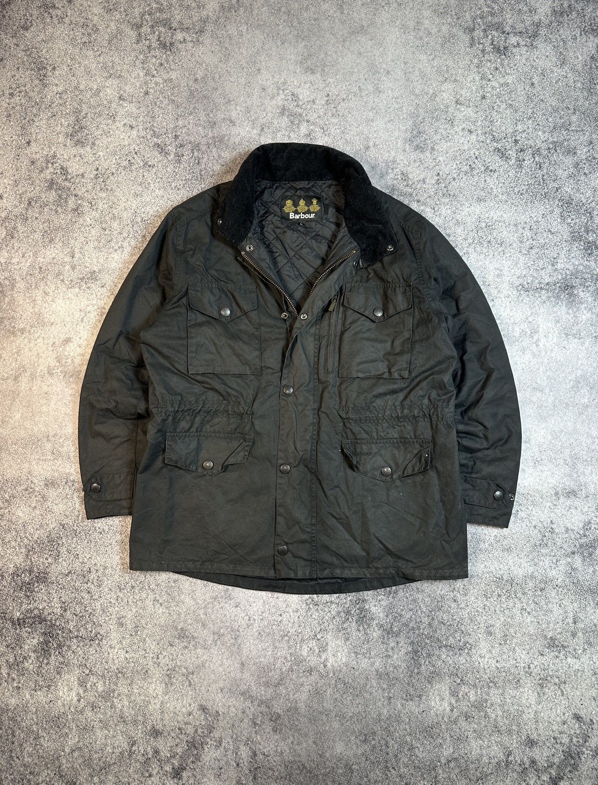 Barbour Vintage Barbour Wax Sapper Jacket UK Style Streetwear L Size US L / EU 52-54 / 3 - 1 Thumbnail