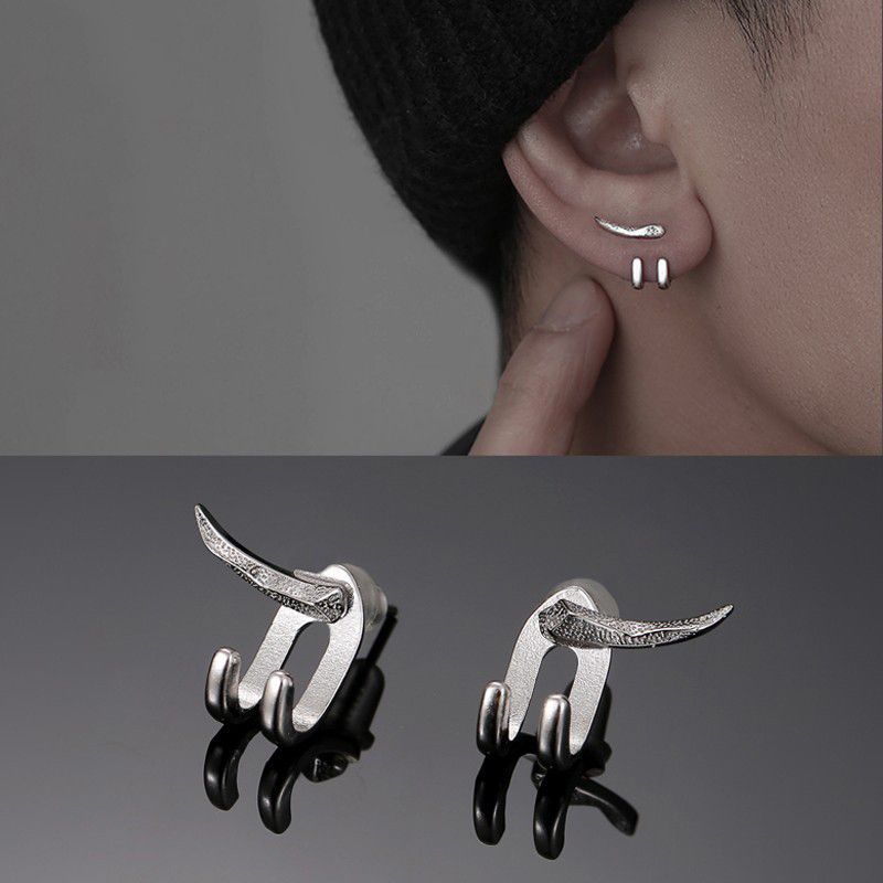 Jewelry × Sterling Silver Rare Earrings One Pairs Chrome Jewelry Size ONE SIZE - 2 Thumbnail