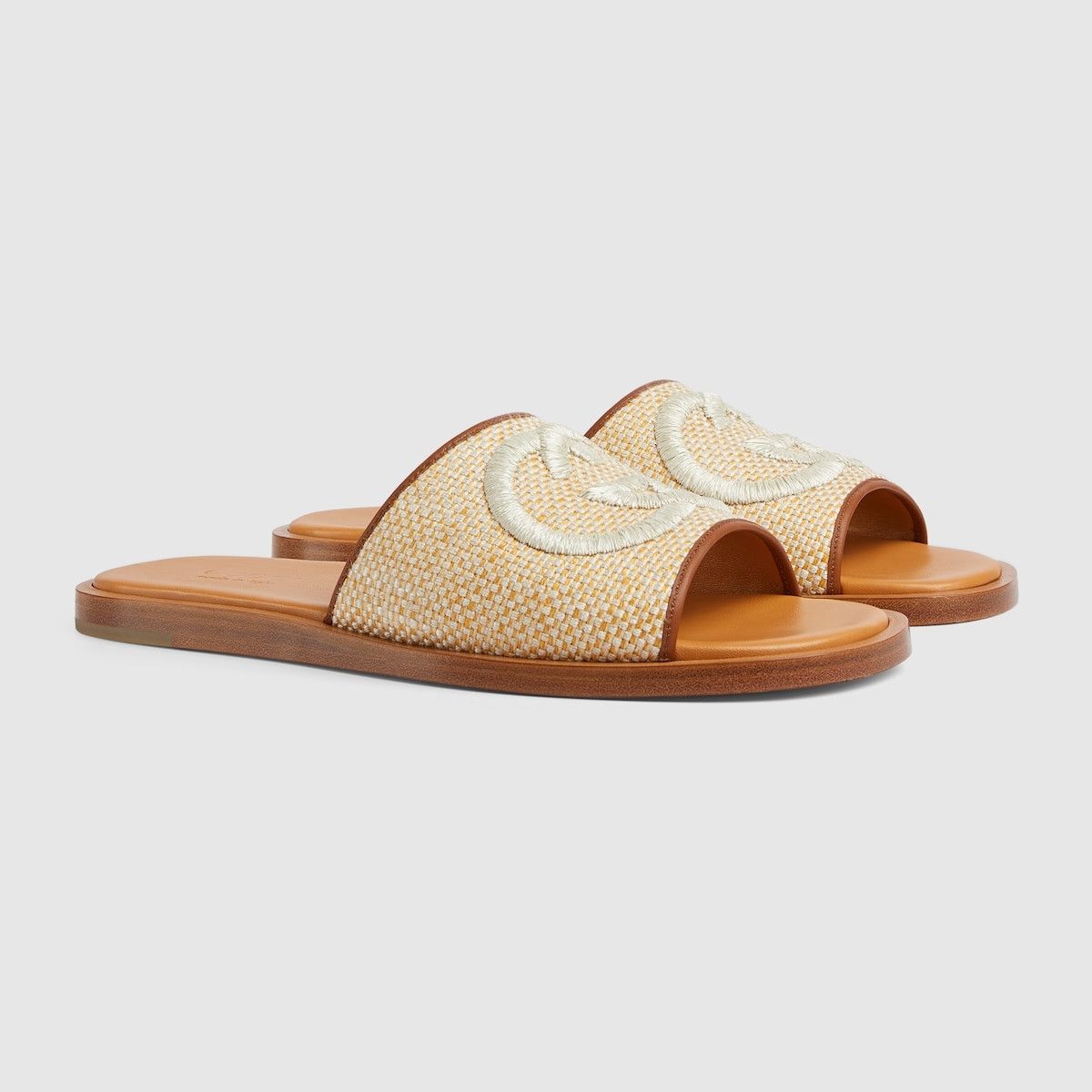 Gucci o1loc1c0625 Slide Sandals With Embroidery in Multicolor Size US 10.5 / EU 43-44 - 4 Thumbnail