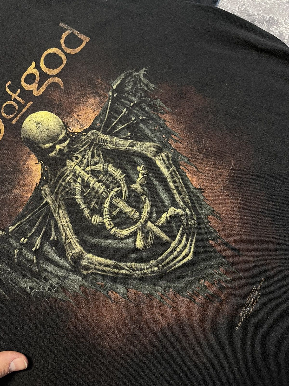 Band Tees Vintage 2009 Lamb Of God T Shirt faded tee Size US L / EU 52-54 / 3 - 4 Thumbnail