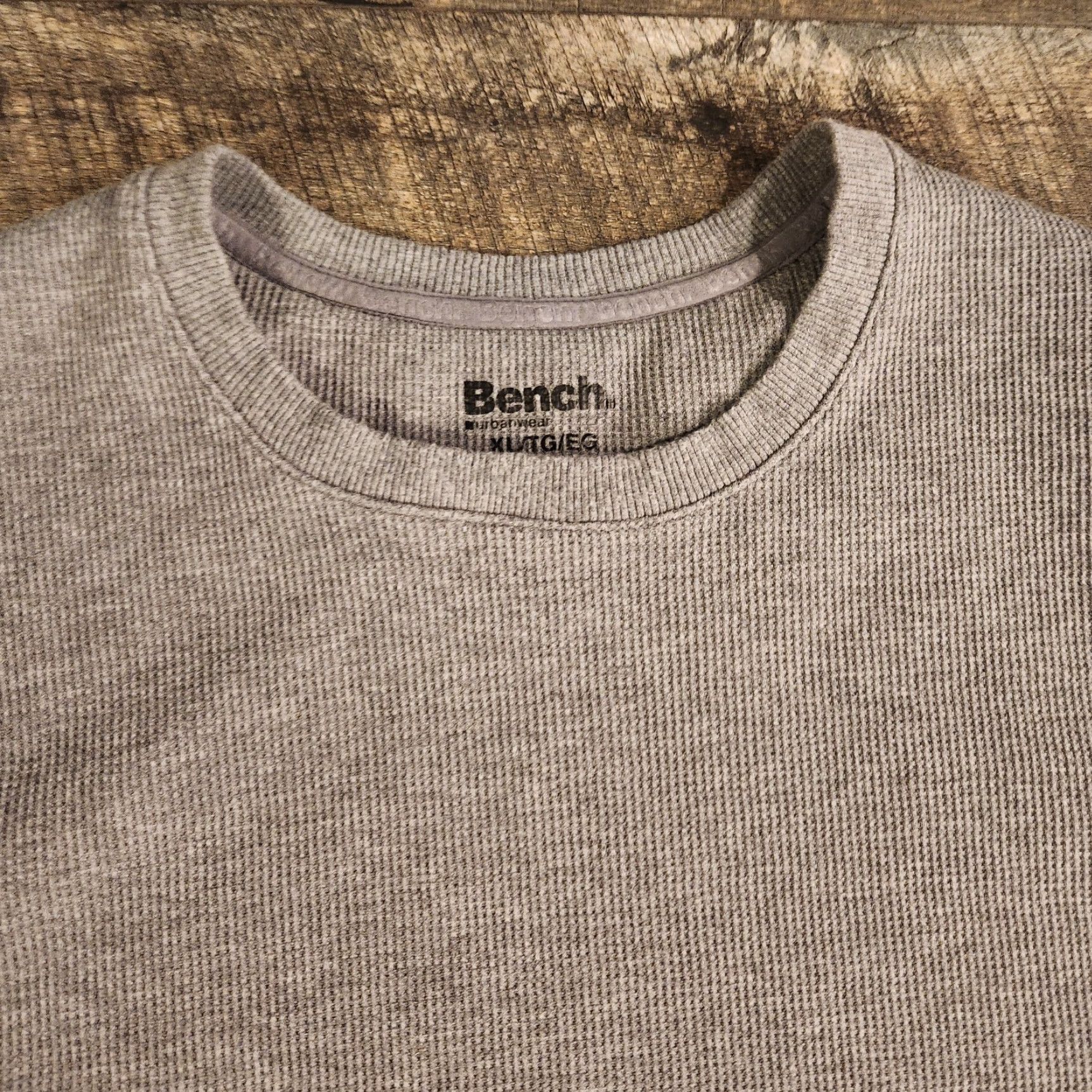 Bench Bench Crew Neck Waffle Knit Thermal Shirt Mens XL Gray Lot Of 2 Size US XL / EU 56 / 4 - 5 Thumbnail