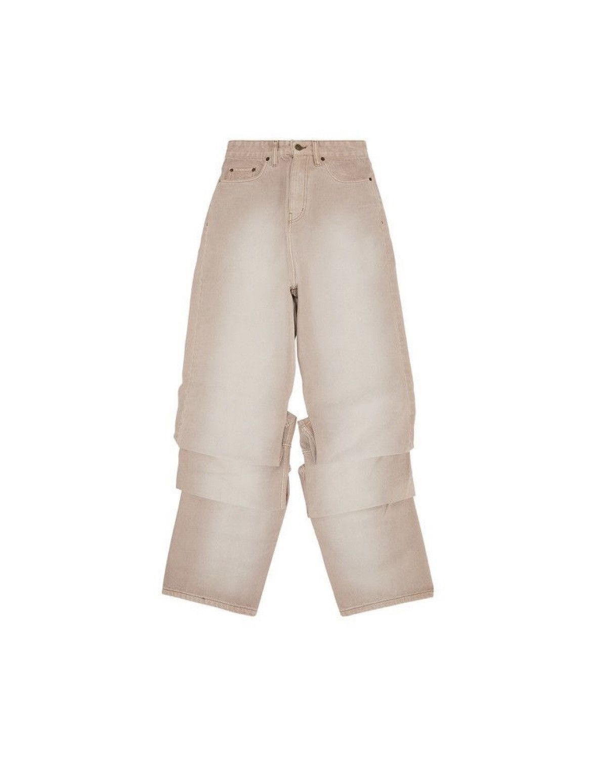 Y/Project Y/Project Draped Cuff Jeans Soft Pink Size US 30 / EU 46 - 1 Thumbnail