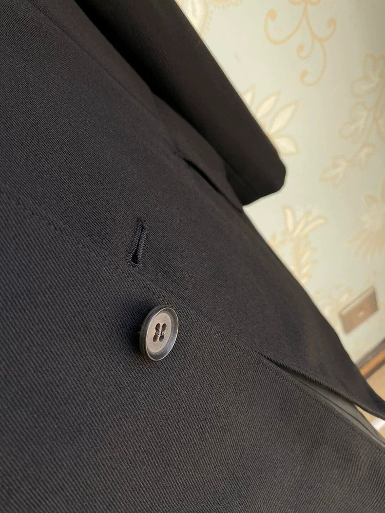 Yohji Yamamoto Yohji Yamamoto size s Four-pocket black blazer 2504-Nextar Size 38S - 7 Thumbnail