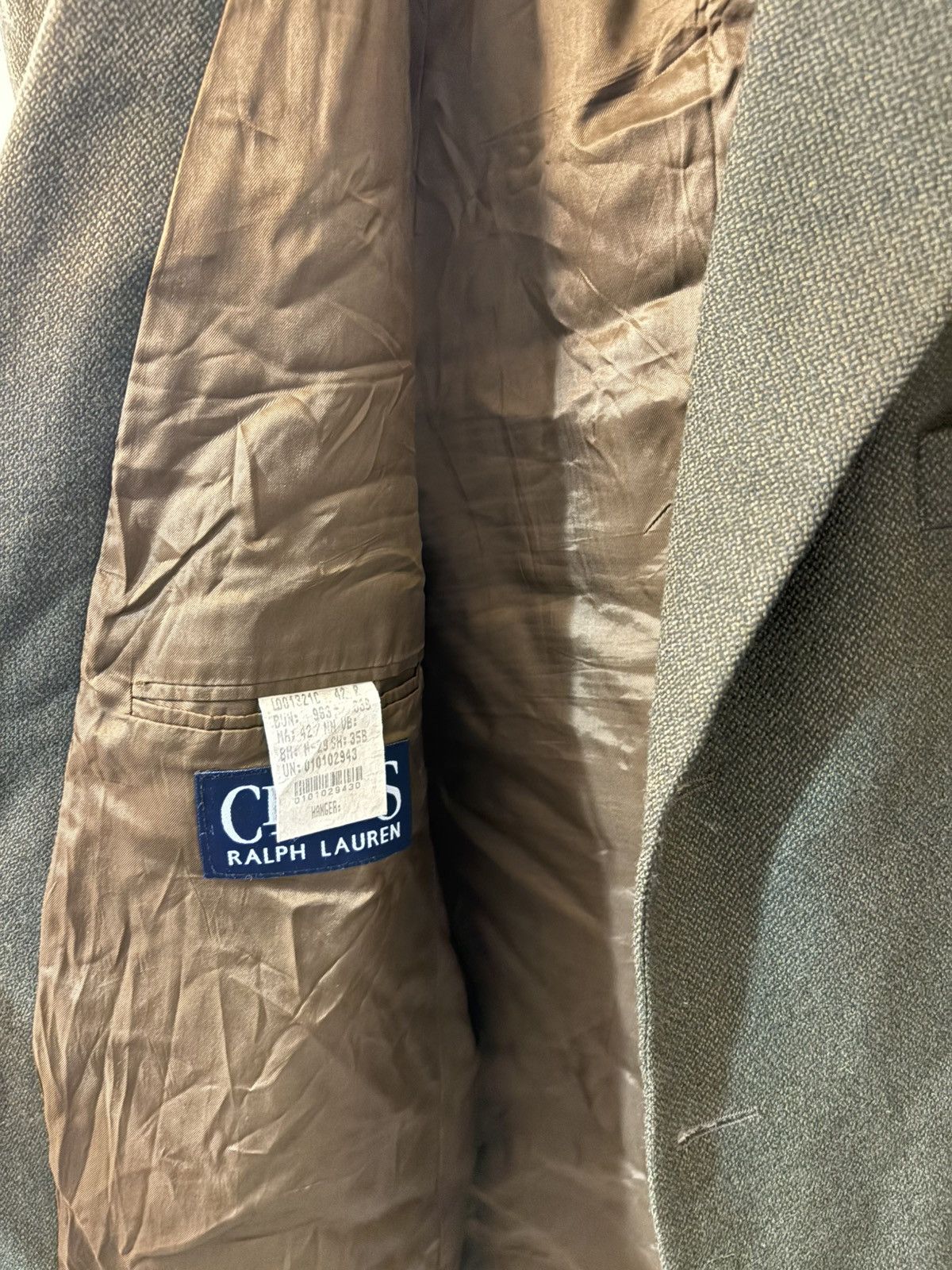 Chaps Ralph Lauren 🔥Vintage Chaps Ralph Lauren Blazer Green Sport Coat Jacket🔥 Size 42L - 3 Thumbnail