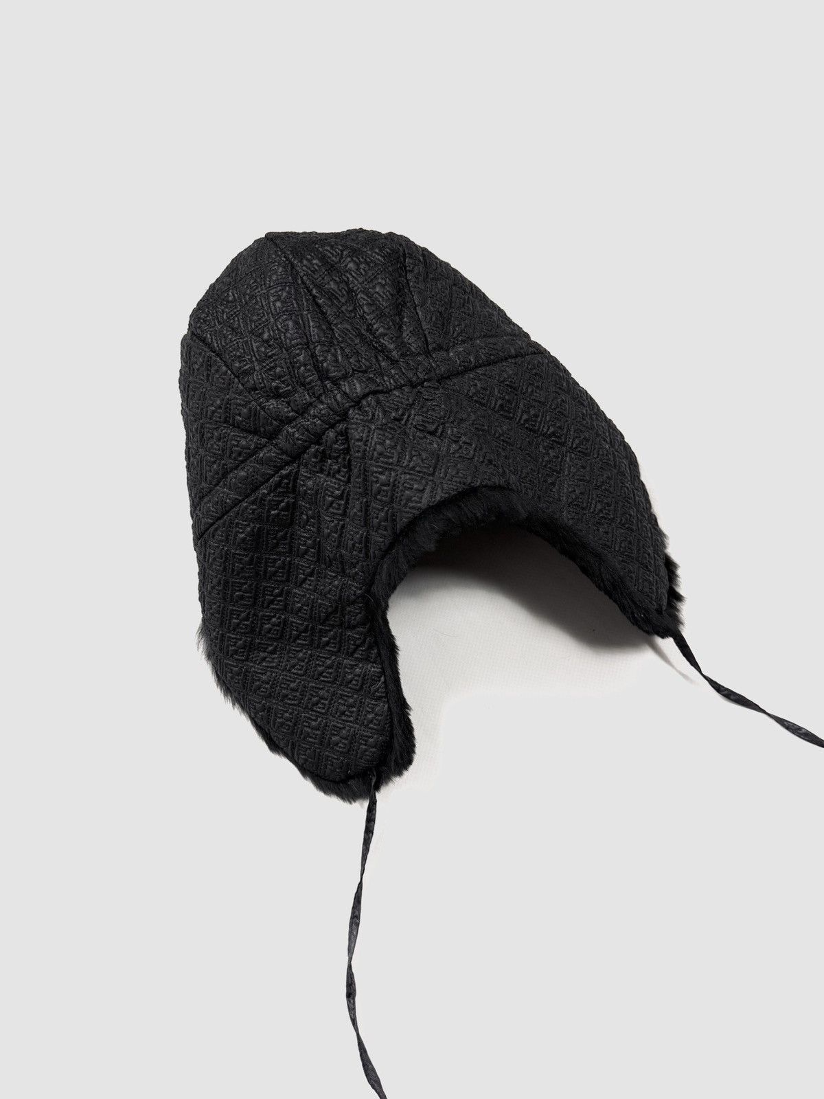 Fendi Fendi Fur FF Monogram Nylon Chapka Hat Size ONE SIZE - 10 Thumbnail