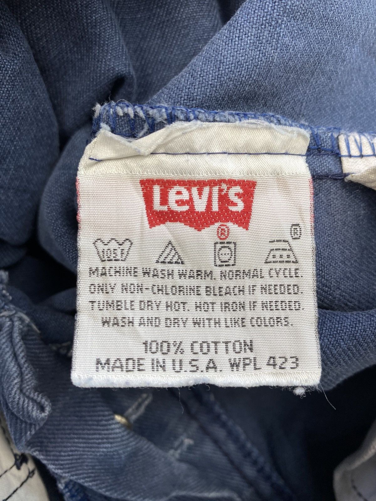 Levi's Vintage 1993 Levis 501 Black Painter Denim Button 532 Size US 30 / EU 46 - 14 Thumbnail