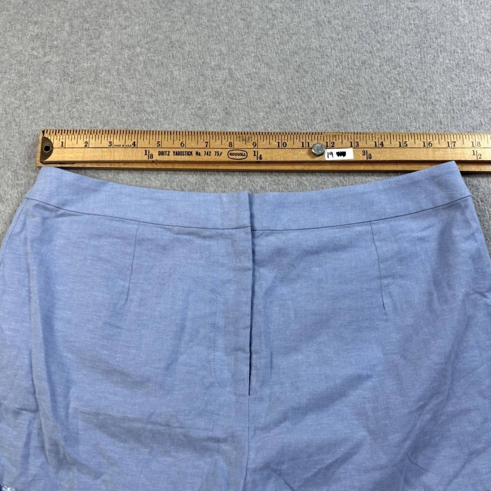 Vintage Rachel Parcell Tank Shorts Set Womens XL/14 Sky Blue Eyelet Cottage Coquette Outfit/Set Size 40" / US 18 - 7 Thumbnail