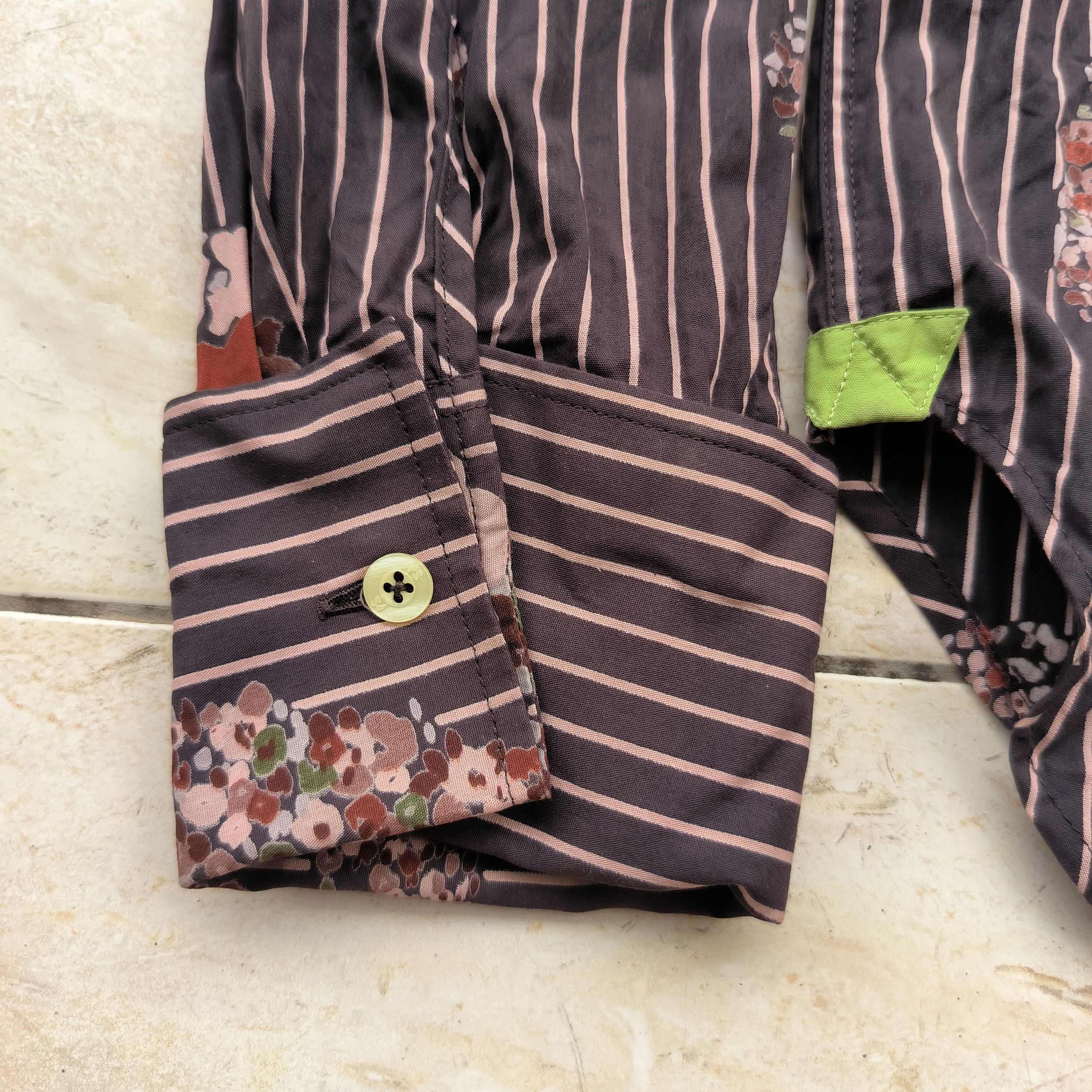 Paul Smith Paul Smith Floral Stripe Shirts Size US L / EU 52-54 / 3 - 7 Thumbnail