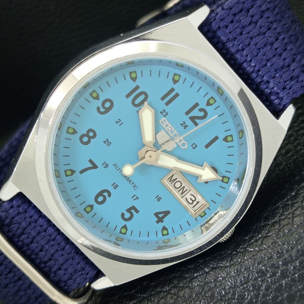 Seiko REFURBISHED VINTAGE SEIKO 5 AUTO JAPAN MENS WATCH a441733 Size 38 - 1 Thumbnail