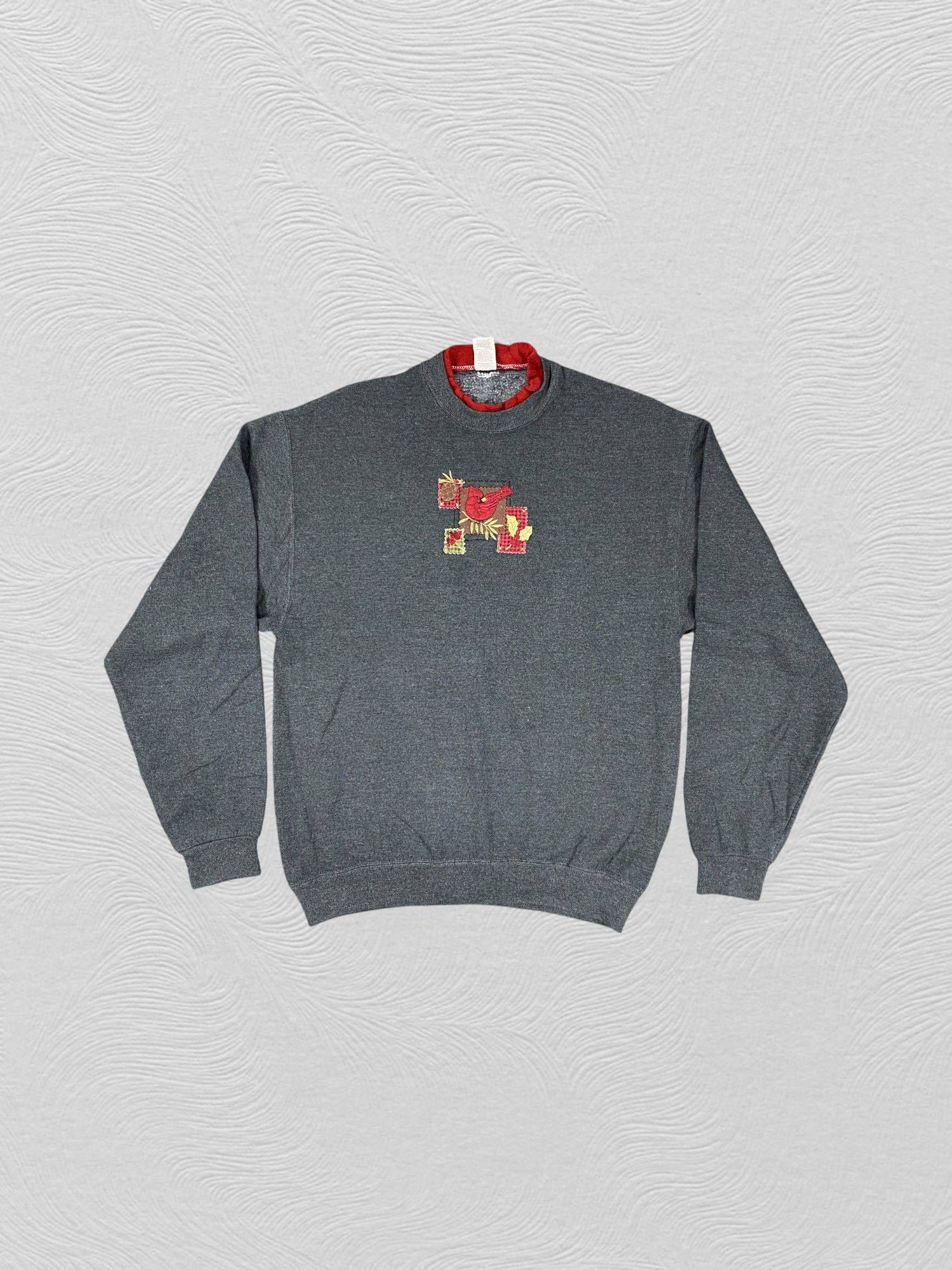 Vintage vintage 90s Bird Embroidery Sweatshirt - SW098 Size US S / EU 44-46 / 1 - 1 Thumbnail