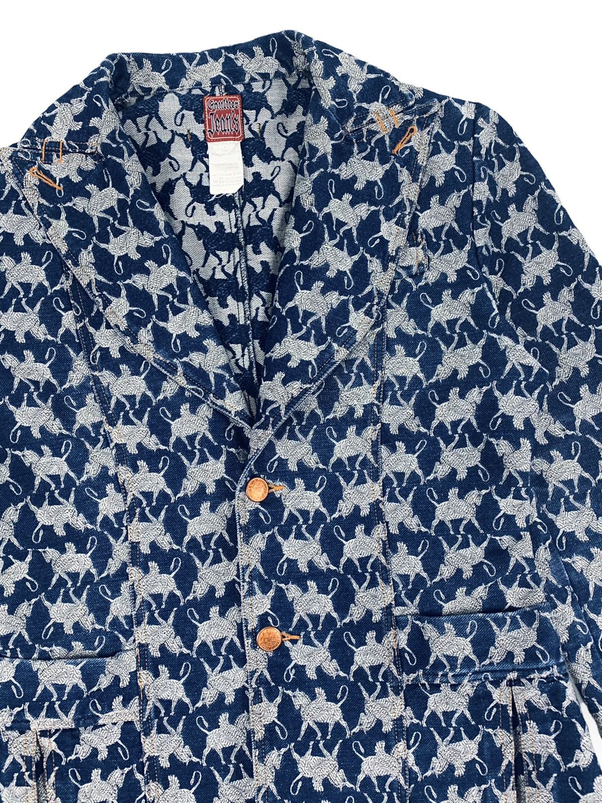 Jean Paul Gaultier SS1994 Jean Paul Gaultier Pegasus Patterned Jacket Size US S / EU 44-46 / 1 - 6 Thumbnail