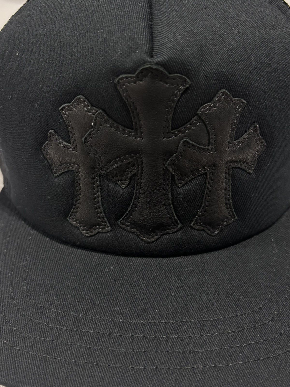 Chrome Hearts Chrome Hearts Triple Cross Patches Black Cap Size ONE SIZE - 2 Thumbnail