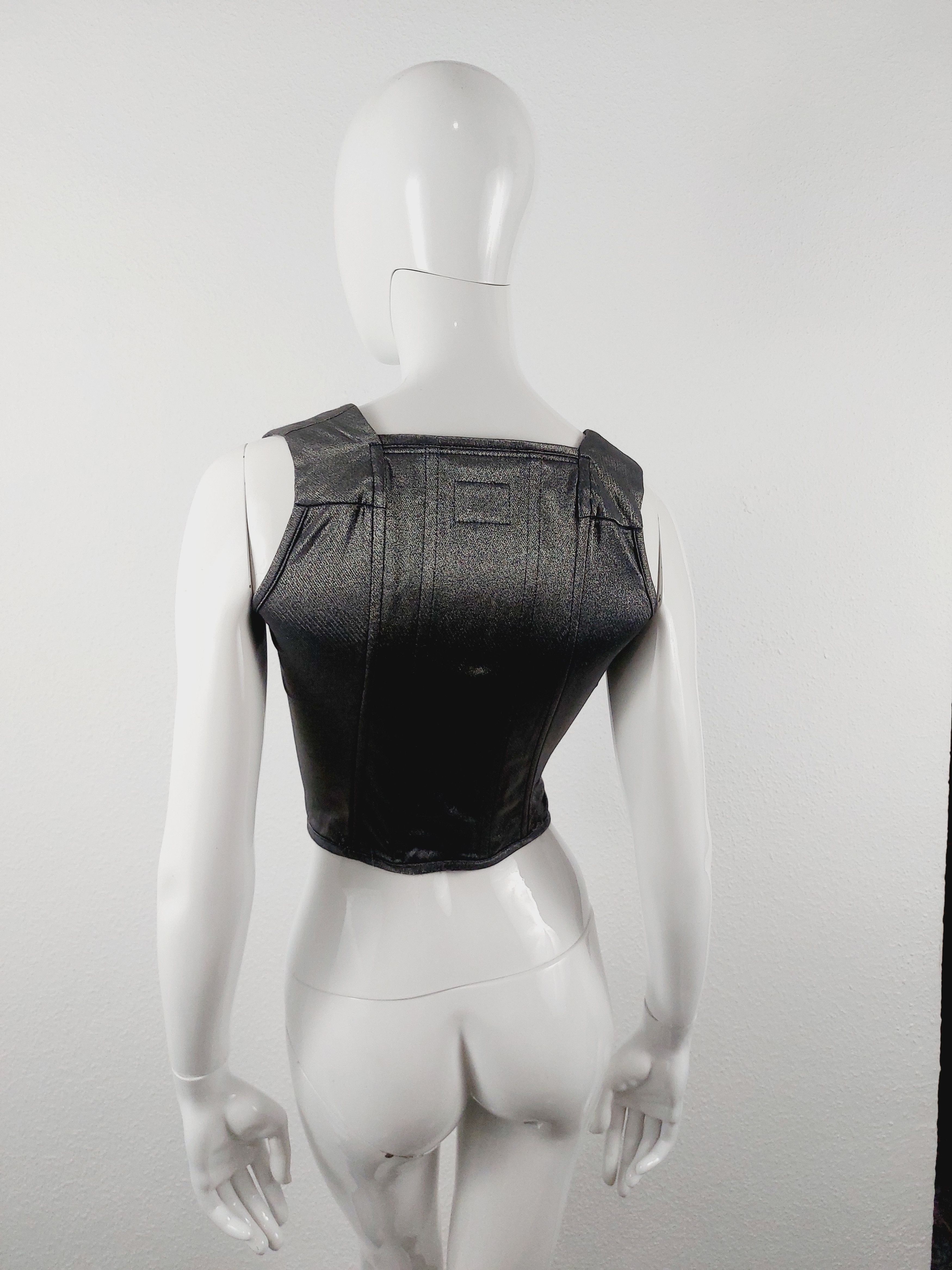 Vivienne Westwood Vivienne Westwood Runway 1998 Silver Anglomania Corset Size S / US 4 / IT 40 - 10 Thumbnail