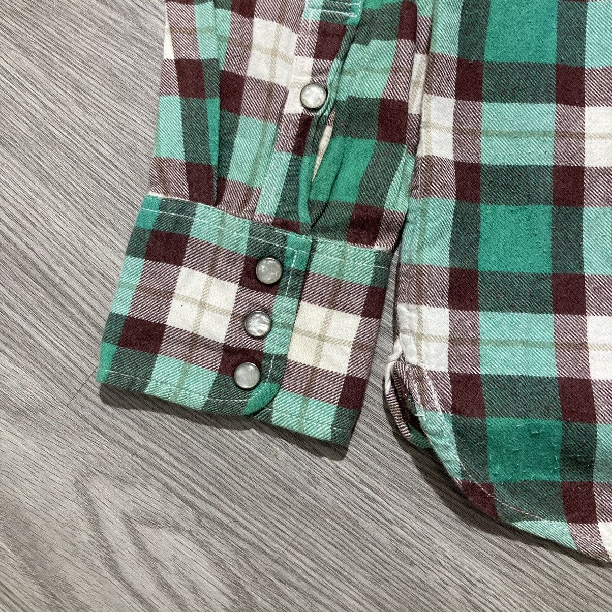 Japanese Brand 2000s Back Number Western Shirt Flanel Number (N)ine Style Size US M / EU 48-50 / 2 - 11 Thumbnail
