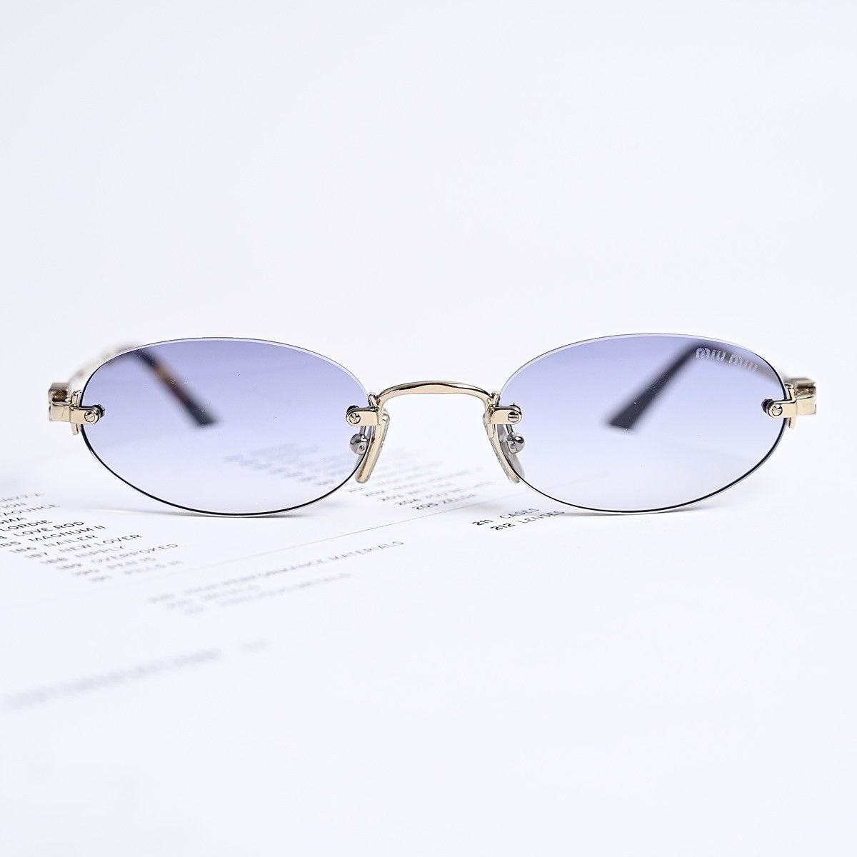 Miu Miu MIU MIU 0MU A54S ZVN80O SUNGLASSES Size ONE SIZE - 9 Thumbnail