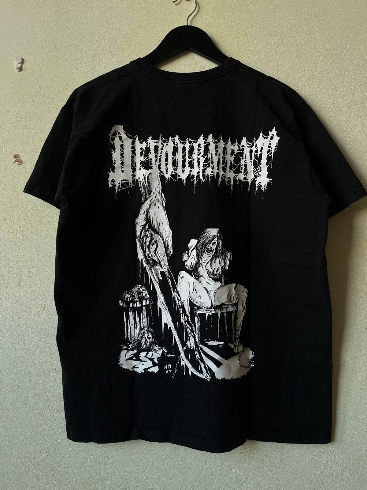 Band Tees Devourment Butchering Europe 2007 vintage rare t-shirt Size US L / EU 52-54 / 3 - 2 Thumbnail