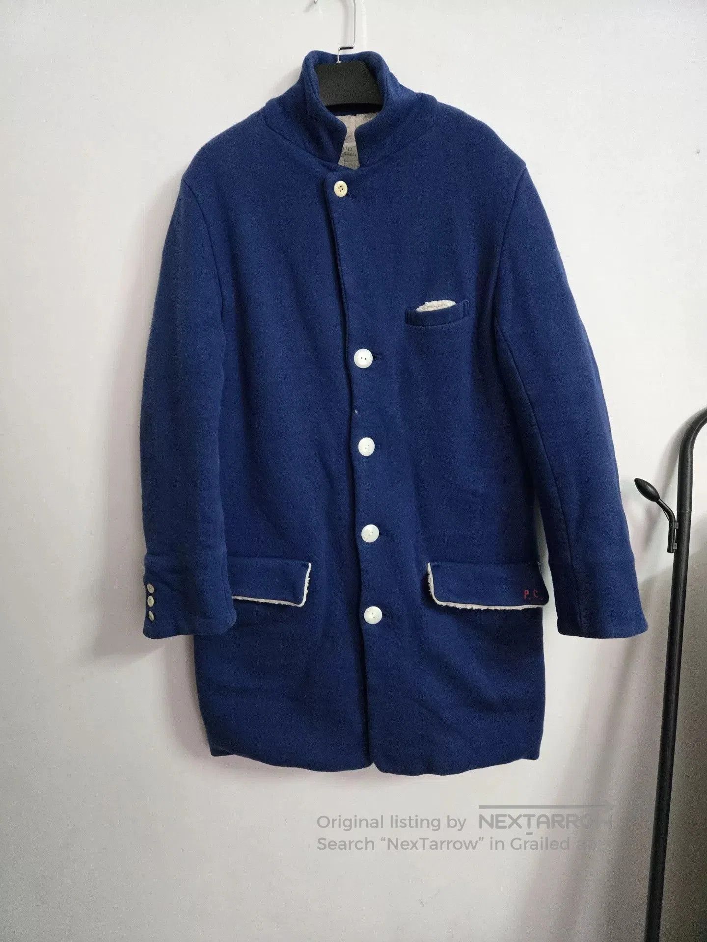 Porter Classic Porter Classic Blue Dyed Lambswool Coat. Size US S / EU 44-46 / 1 - 1 Thumbnail
