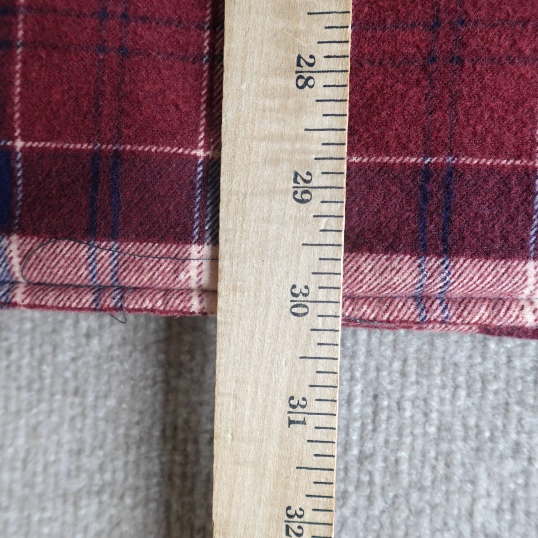 Vintage VINTAGE American Vintage Jacket Plaid Red Long Sleeve Flannel Quilted Lined Cotton Button Size M Mens Size US M / EU 48-50 / 2 - 6 Thumbnail
