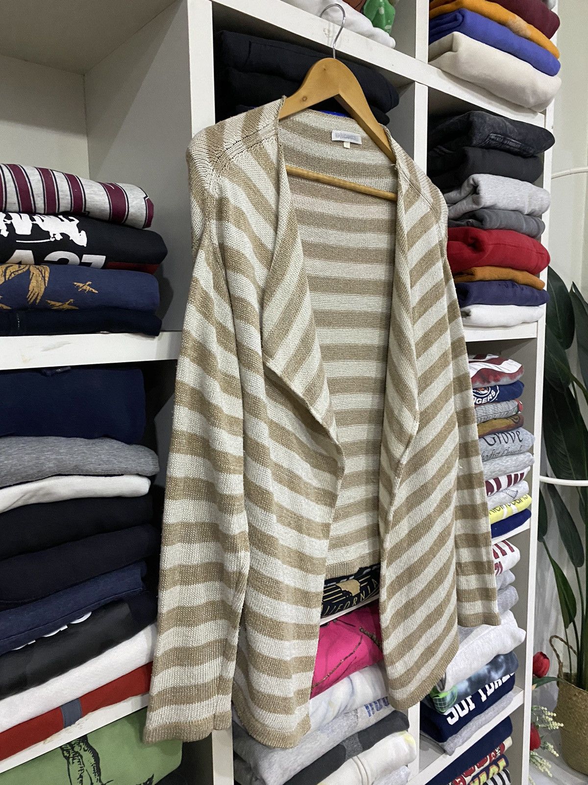Japanese Brand × Vintage Naracamice Stripe Cardigan Size L / US 10 / IT 46 - 5 Thumbnail