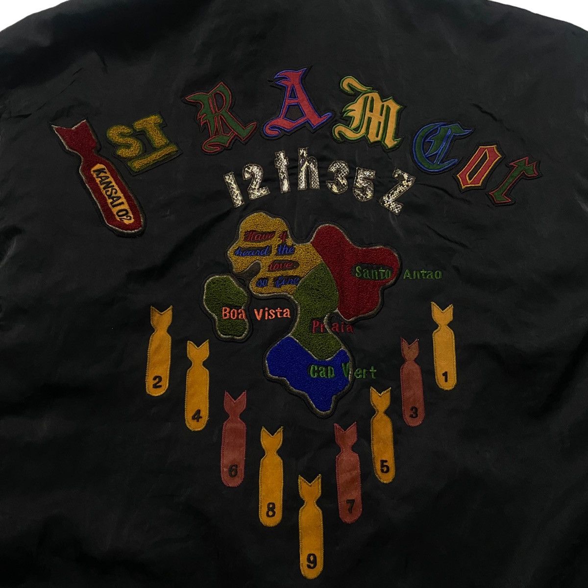 Kansai Yamamoto Vintage Kansai O2 St Ramcor Map Bomber Jacket Size US M / EU 48-50 / 2 - 3 Thumbnail